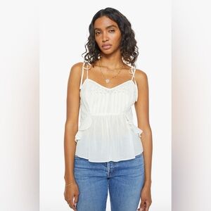 MOTHER: The Fluttering Eyelet Ruffle Camisole